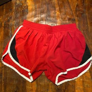 Red Athletic shorts